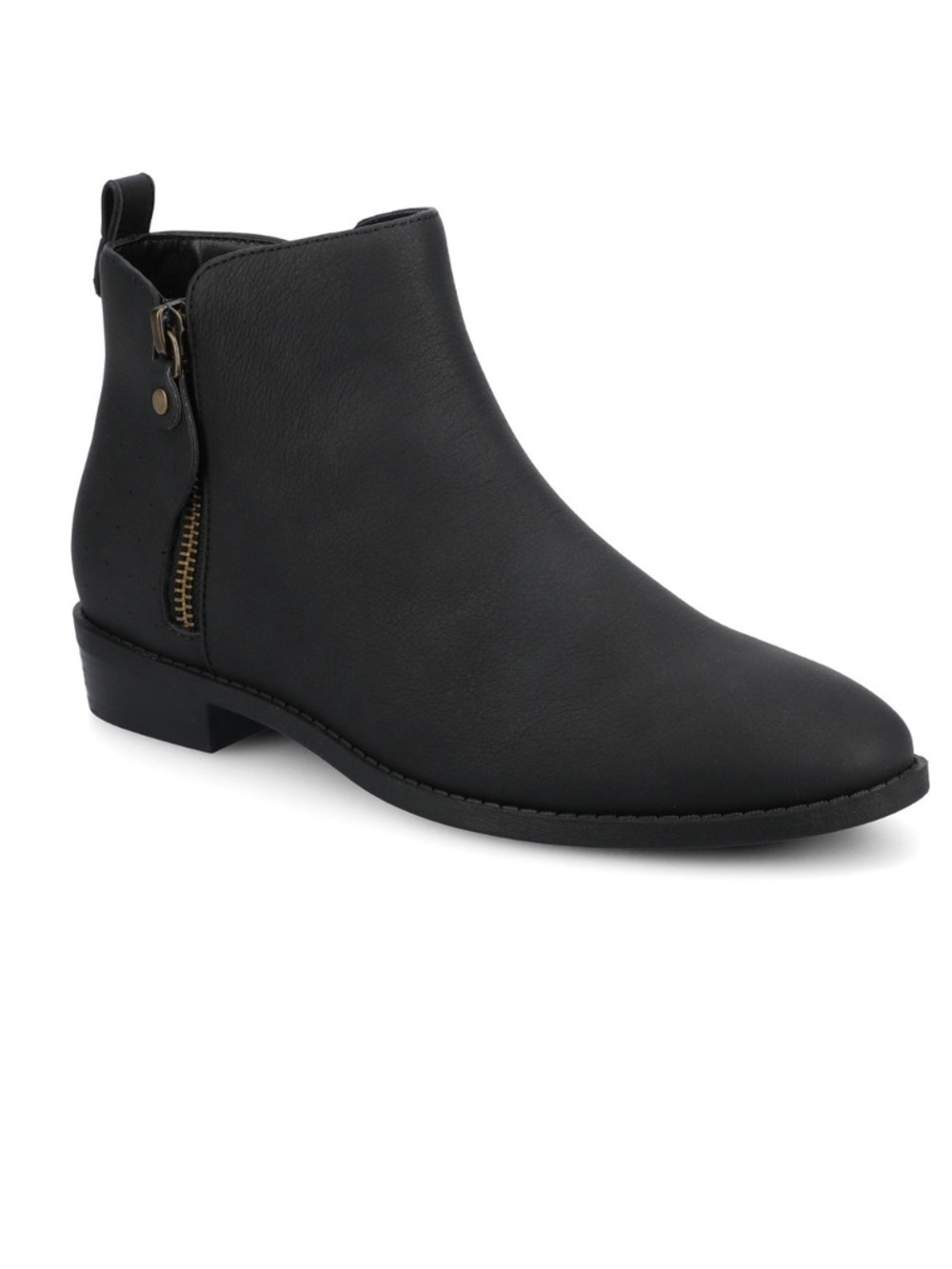 Journee Collection Women's Ellis Stacked Heel Booties- Size 6.5M